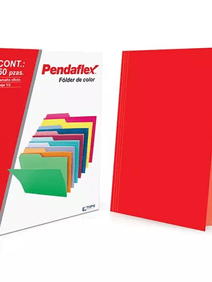 Folder manila Pendaflex oficio color roj