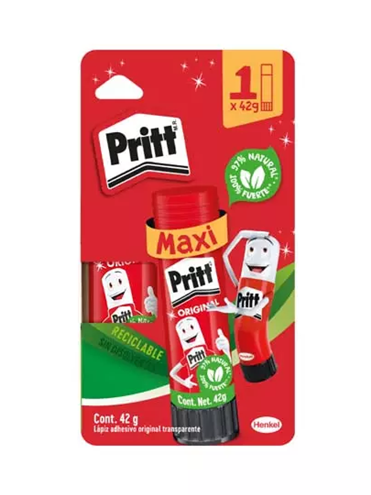 Lápiz adhesivo Pritt en barra de 42 grs 1