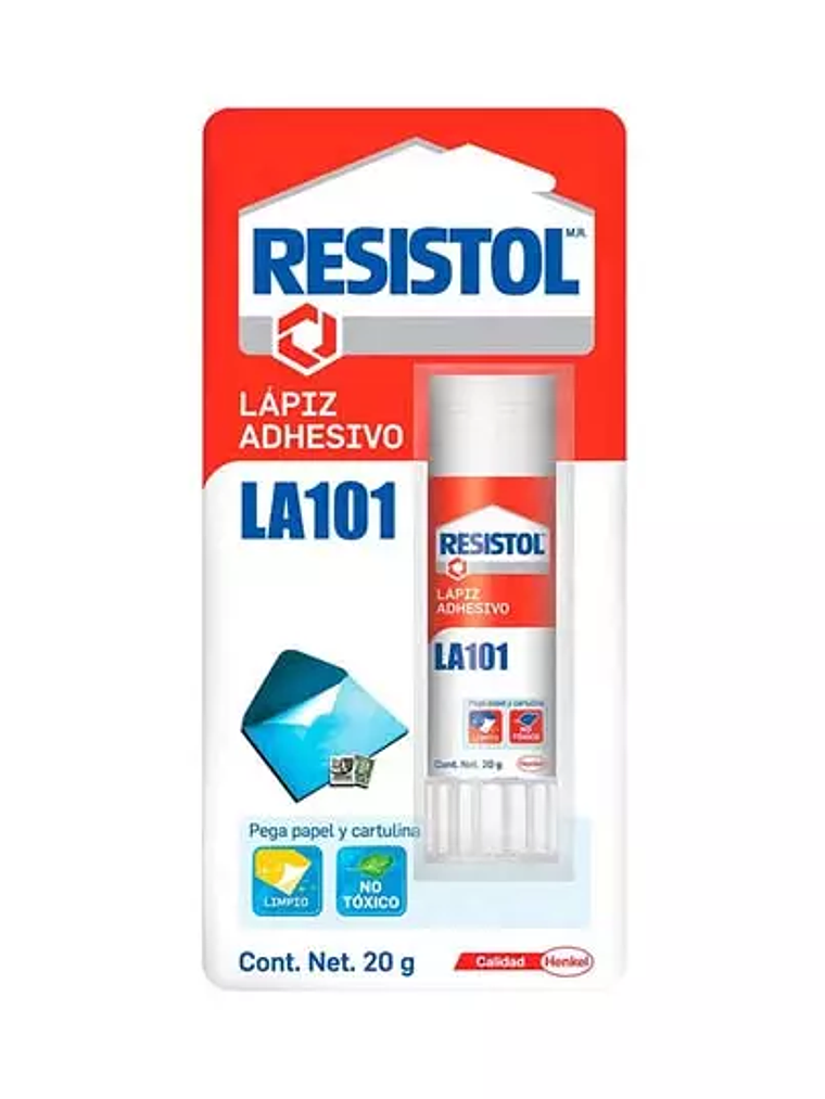 Lápiz adhesivo Resistol en barra de 20 g 1