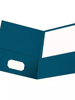 Folder con doble solapa Oxford carta col