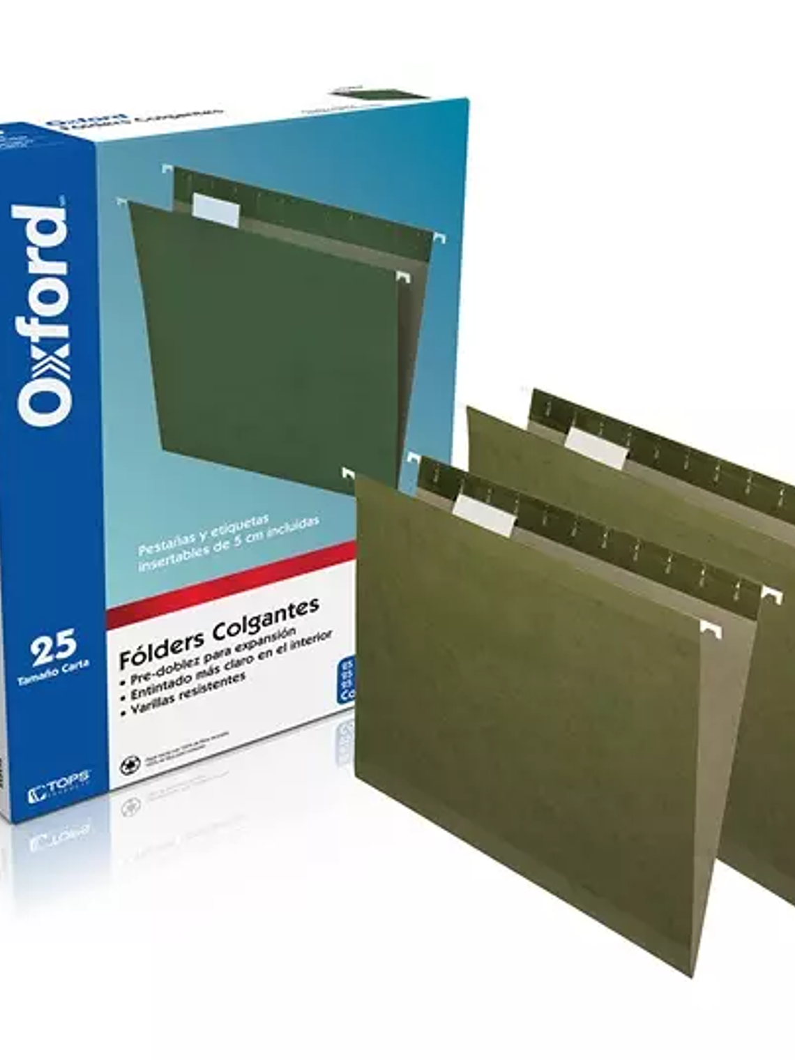 Folder colgante Oxford carta color verde 1