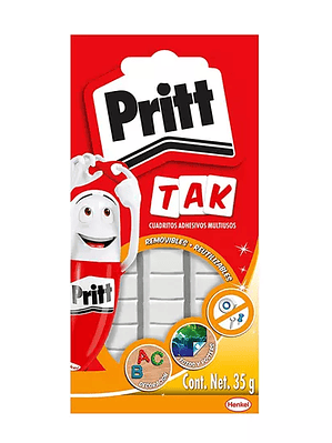 Cuadritos adhesivos multiusos Pritt Tak