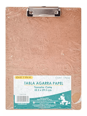 Tabla de madera Dietrix agarra papel car