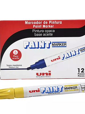 Marcador permanente UniPaint punta bala