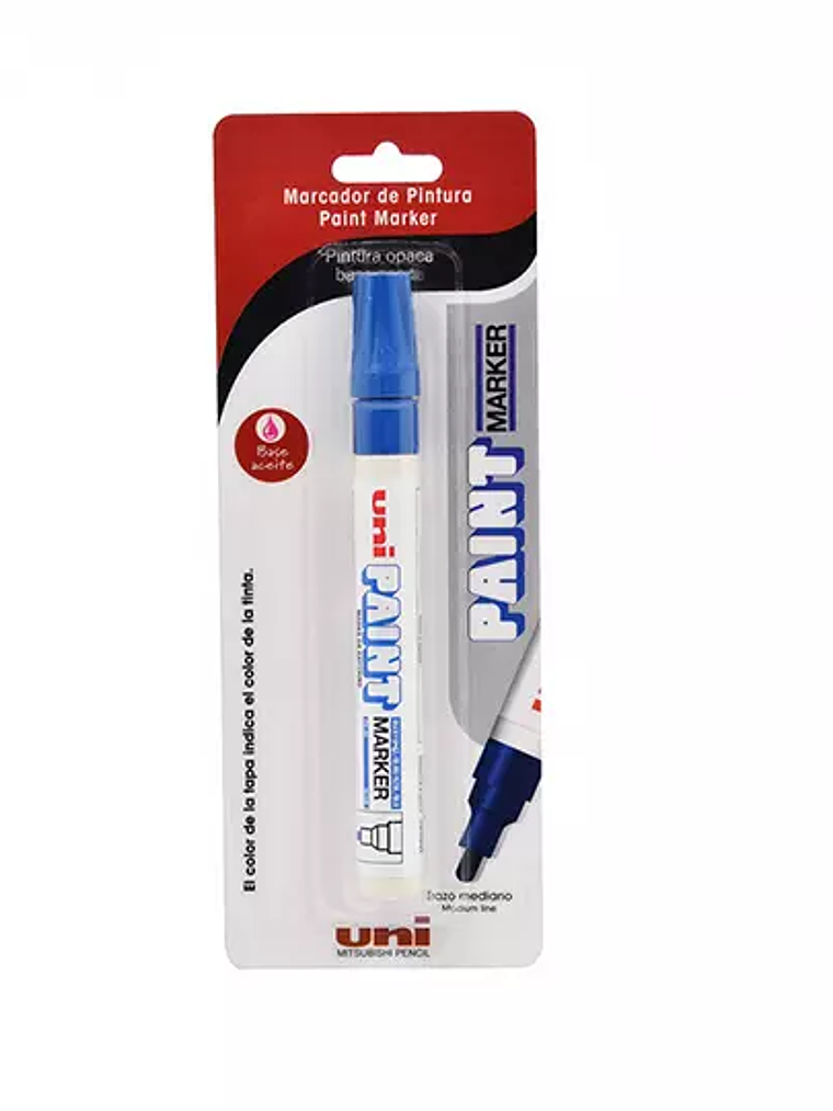 Marcador permanente UniPaint punta bala 1
