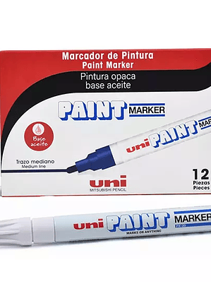 Marcador permanente UniPaint punta bala