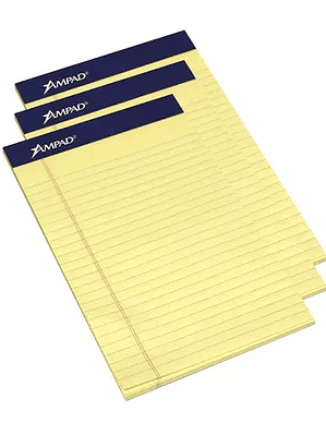 Block de hojas Ampad esquela color amari