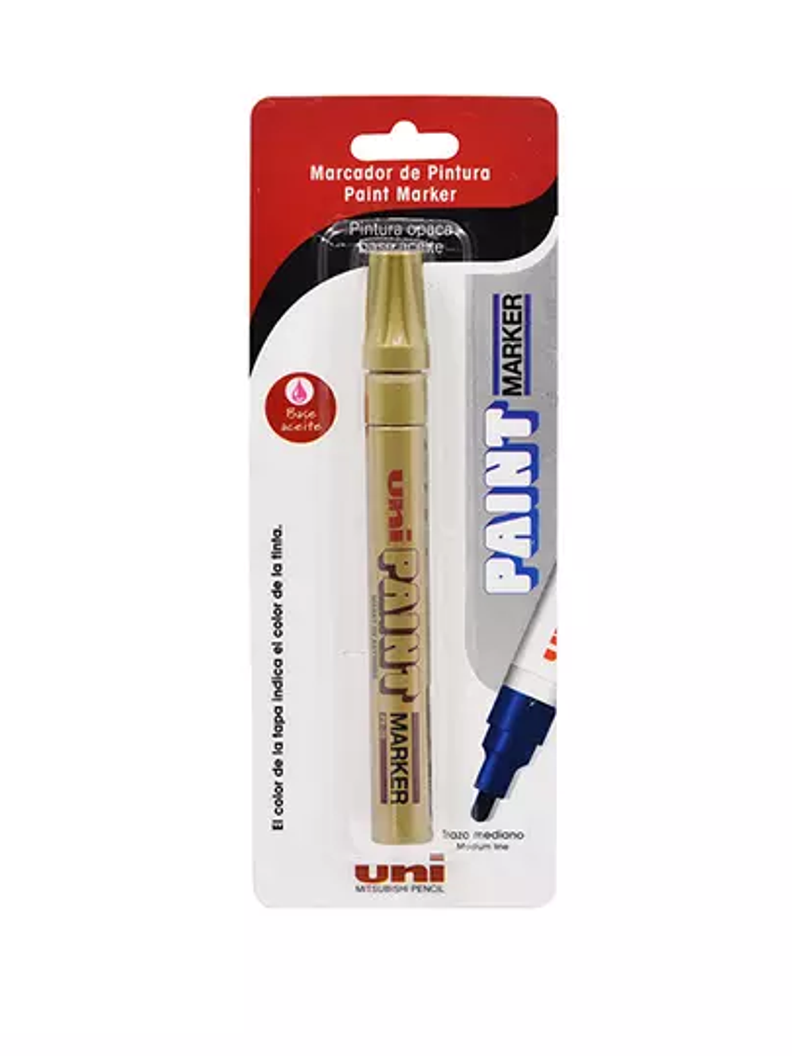 Marcador permanente UniPaint punta bala 1