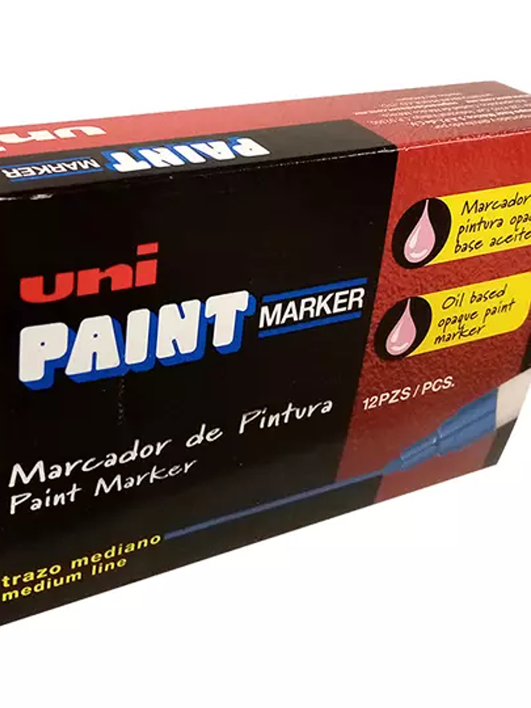 Marcador permanente UniPaint punta bala 1