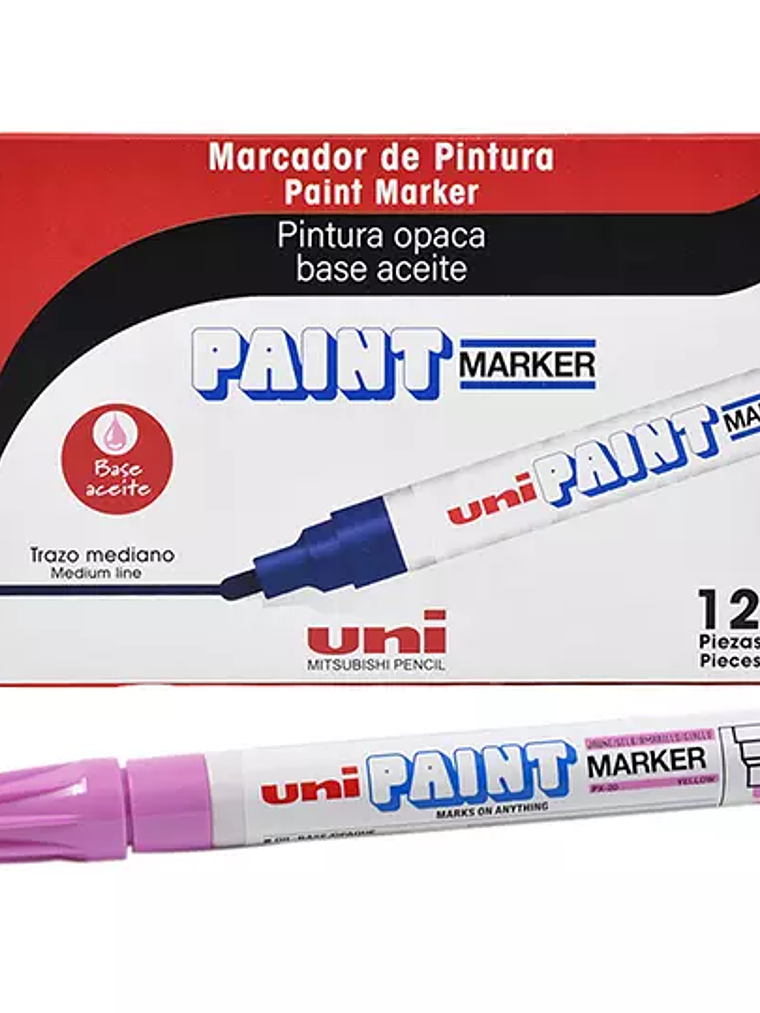 Marcador permanente UniPaint punta bala 1