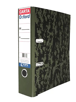 Registrador Oxford carta color verde clá