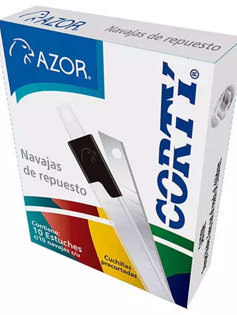 Navaja Corty 300N chico 9 mm caja con 10 1