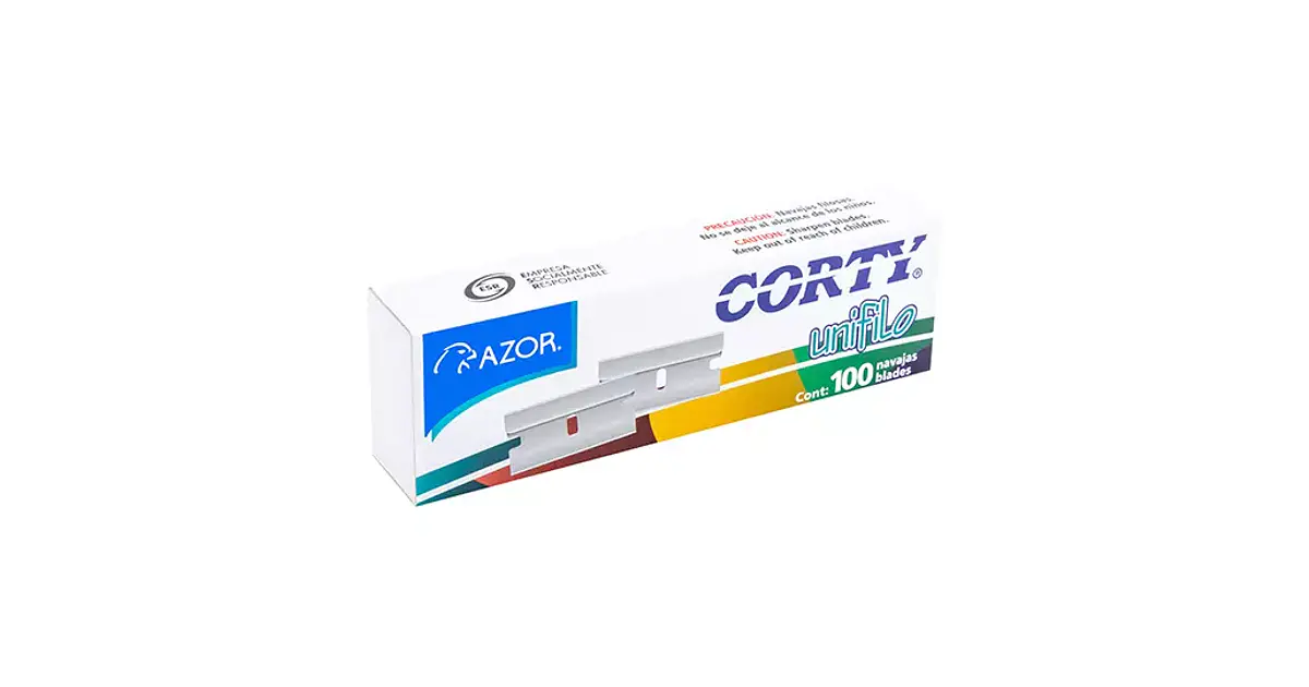 Navaja unifilo Corty 3110 caja con 100 n