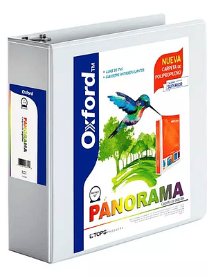 Carpeta panorámica Oxford carta blanca h