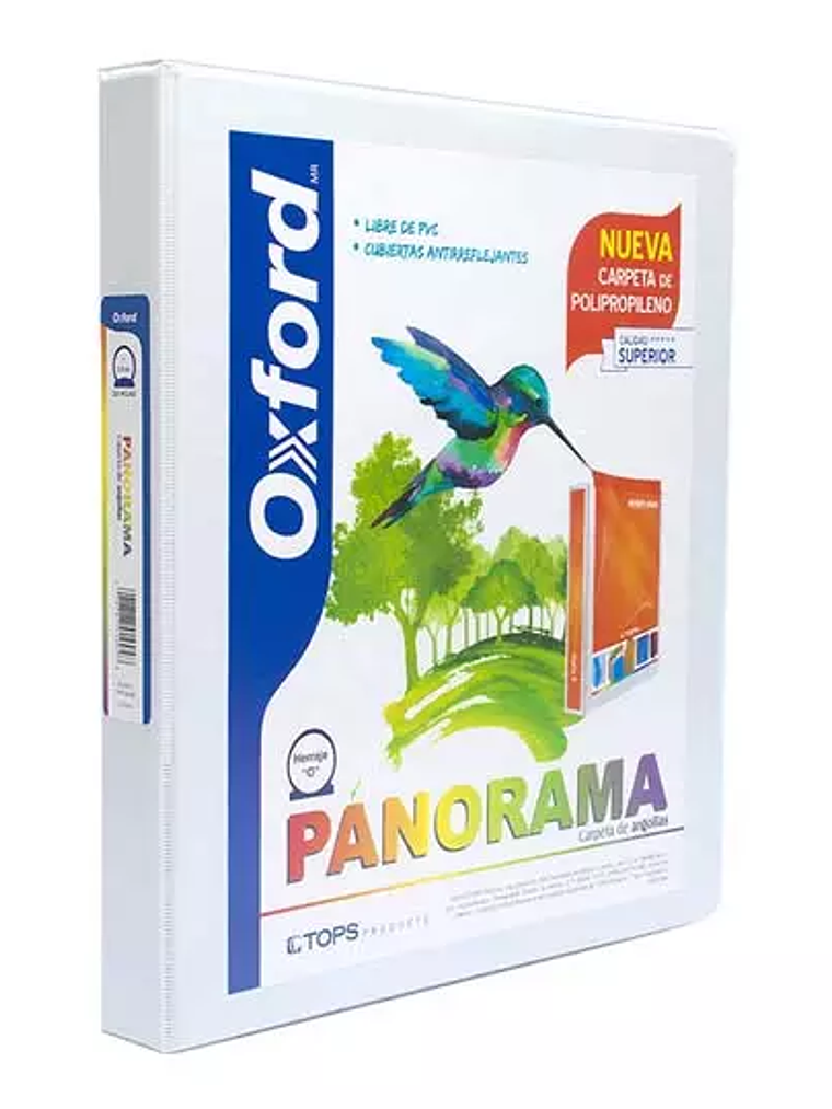 Carpeta panorámica Oxford carta blanca h 1