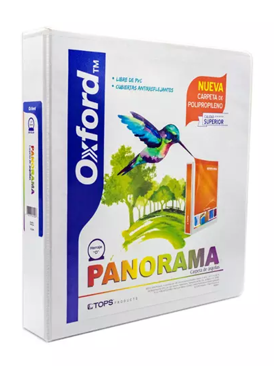 Carpeta panorámica Oxford carta blanca h 1