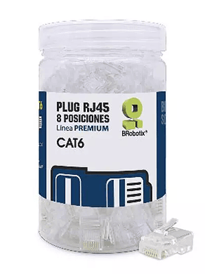Plug Brobotix RJ45 CAT 6 UTP bote 100 pi