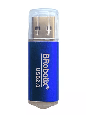 Lector USB Brobotix micro sd azul metali