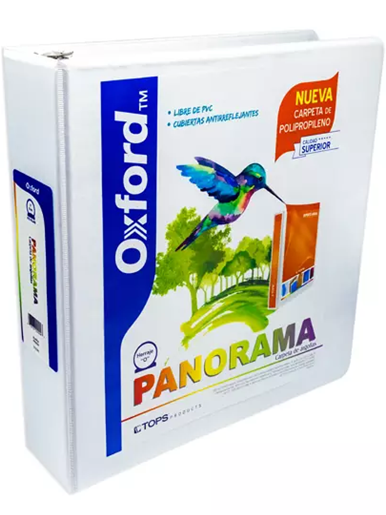 Carpeta panorámica Oxford carta blanca h 1