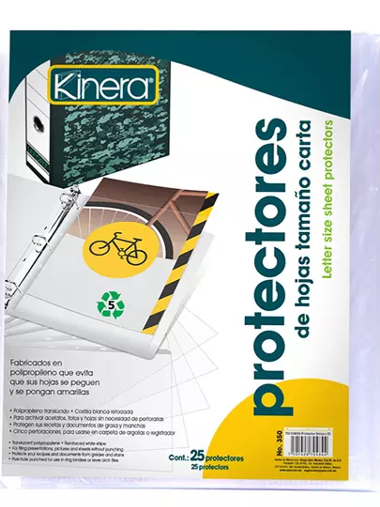 Protector de hojas traslucidos Kinera 35 1