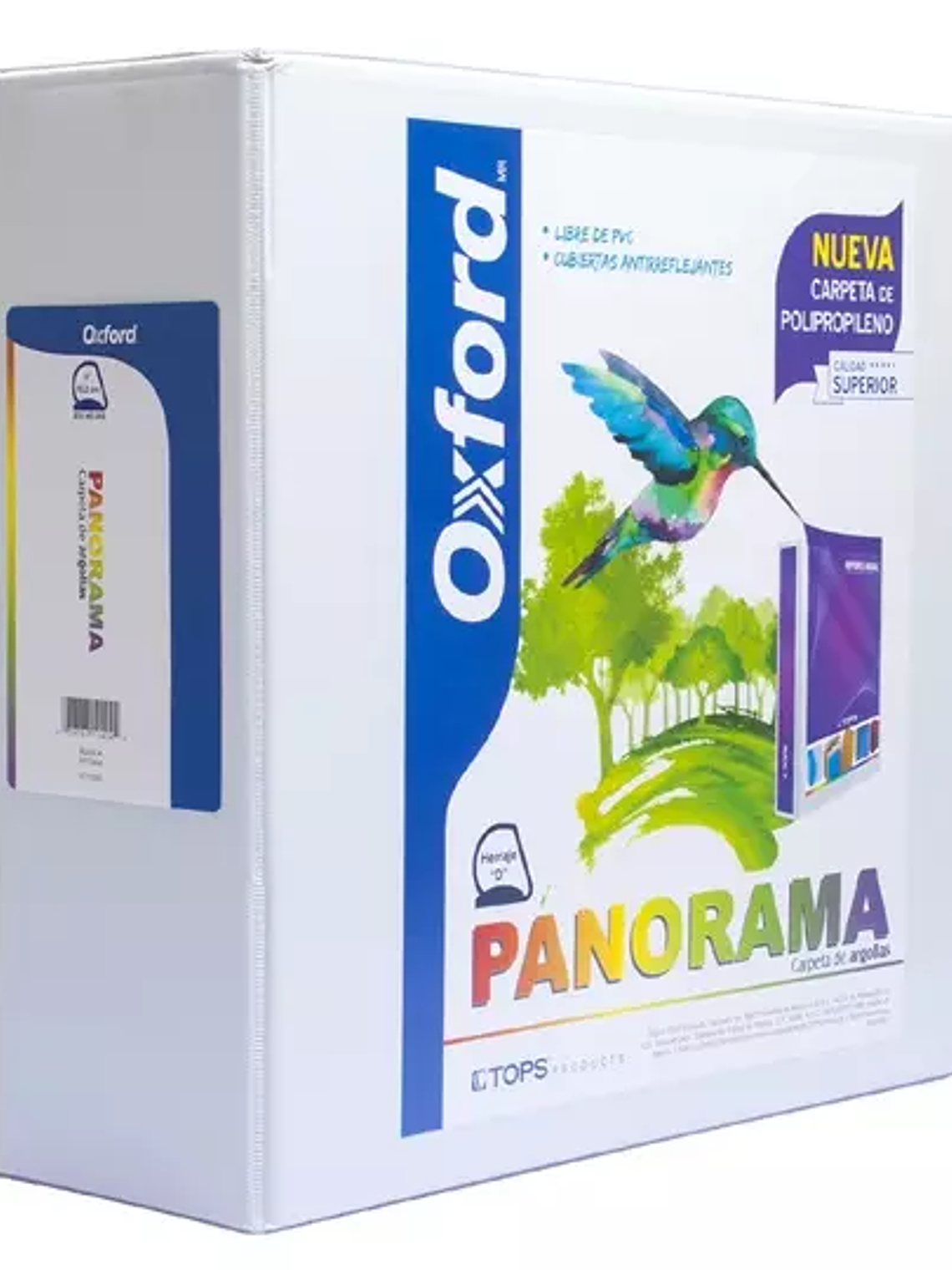 Carpeta panorámica Oxford carta blanca h 1