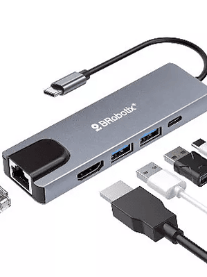 Docking Brobotix Hub HDMI RJ45 USB a USB