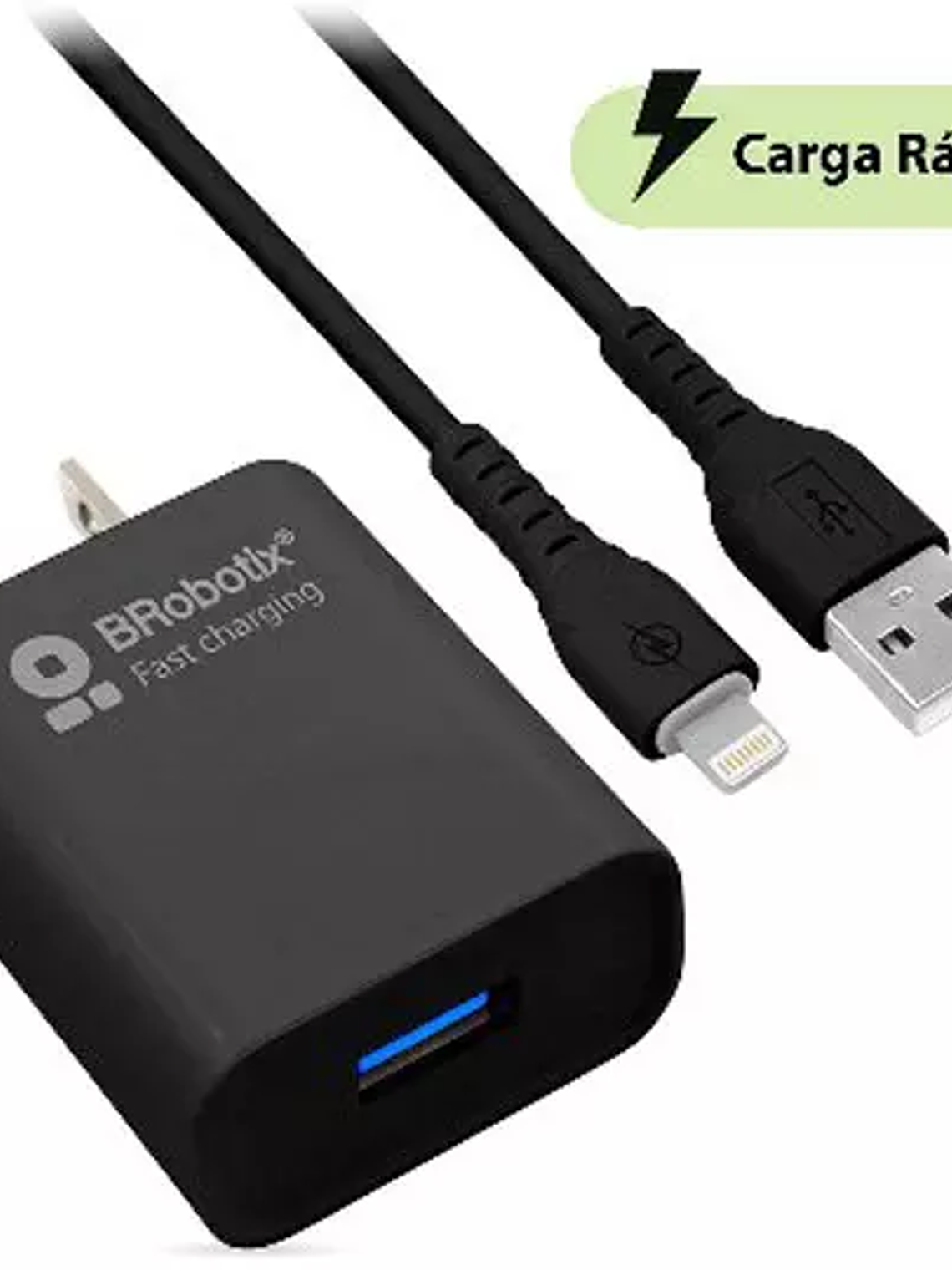 Cargador USB Brobotix combo y cable ligh 1