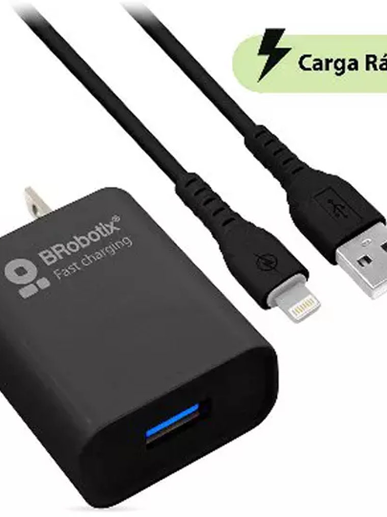 Cargador USB Brobotix combo y cable ligh 1