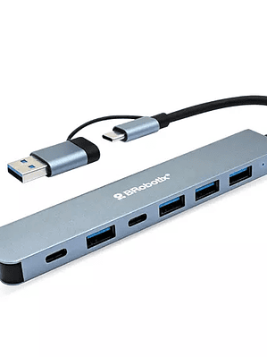 DOCKING HUB USB 7 EN 1 BROBOTIX CONECTOR