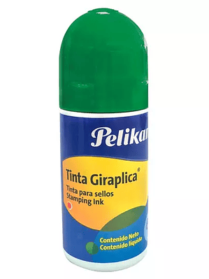 Tinta para sellos Giraplica color verde