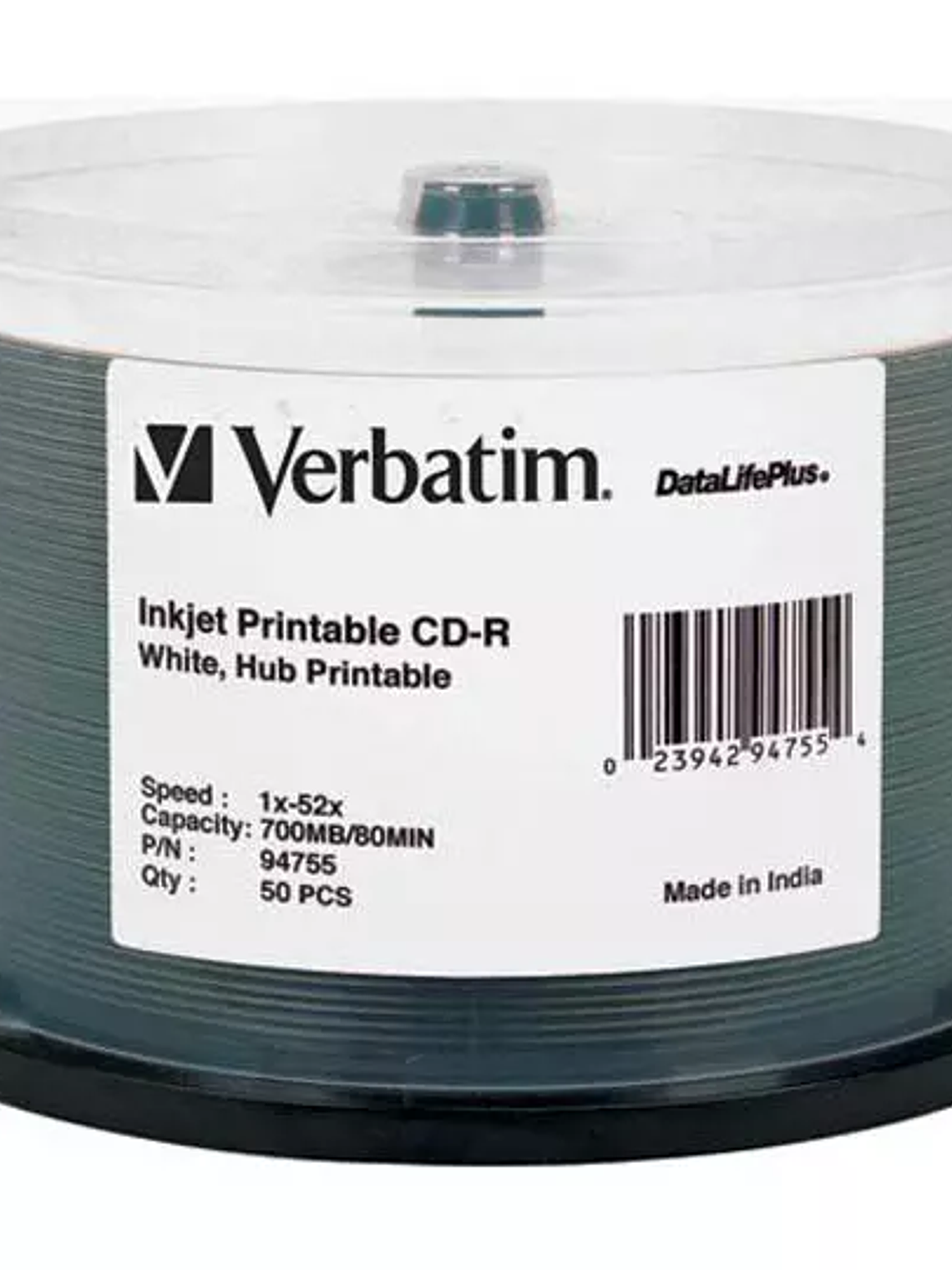 Disco Verbatim CD-R 80min 700MB dl+ 52x 1