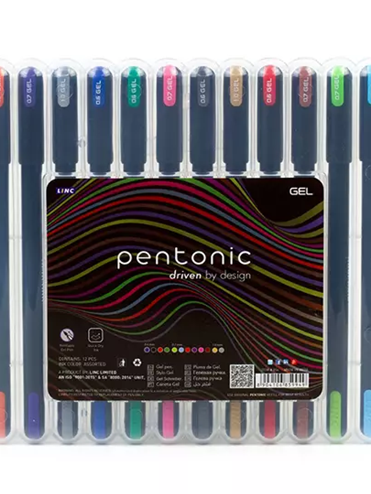 Bolígrafo de gel Pentonic Gel Pen 0.6, 0 1