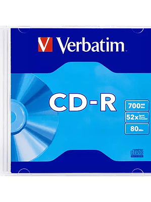 Disco Verbatim CD-R slim case 700MB, 80m