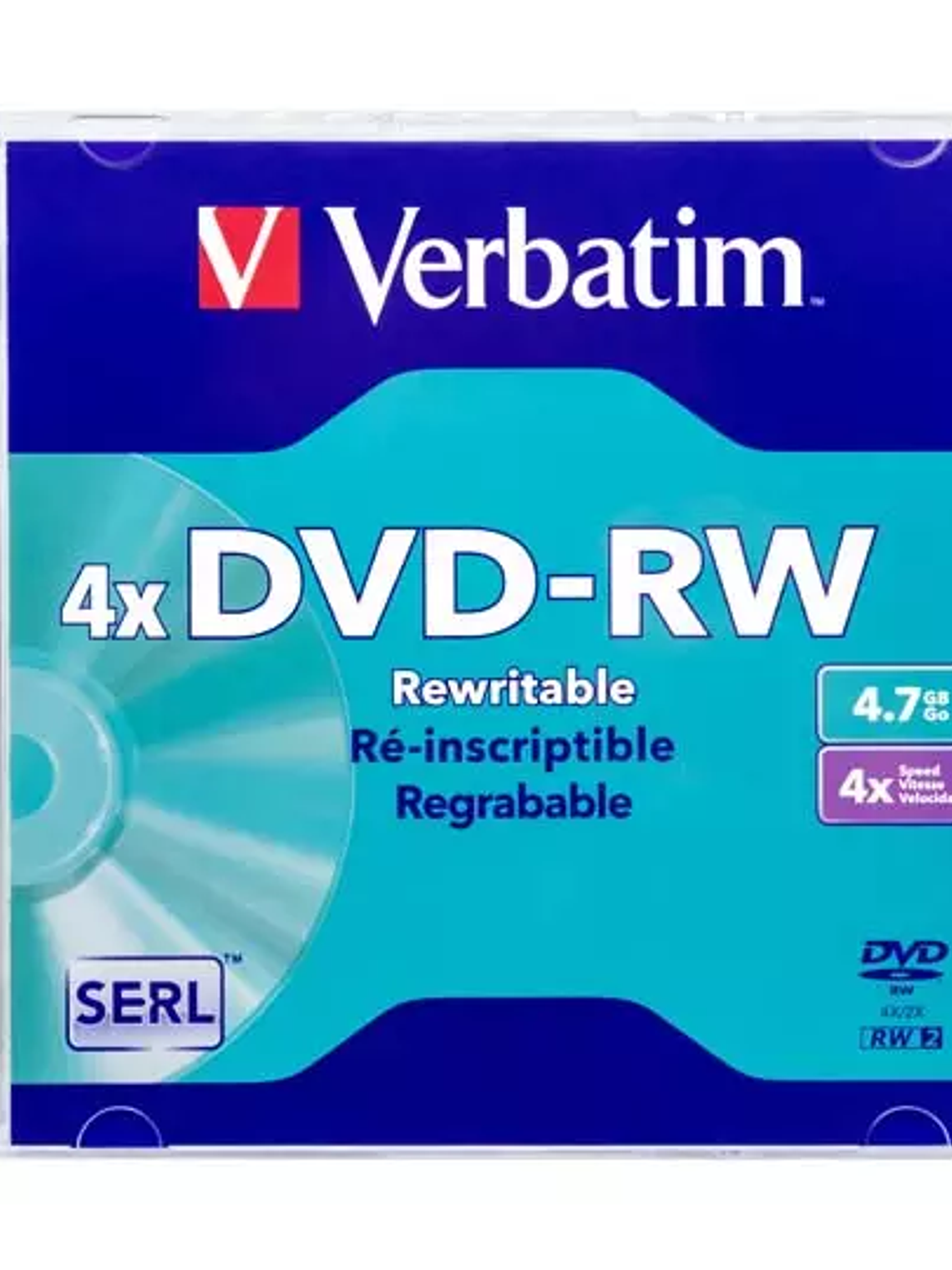 Disco Verbatim DVD-RW 4.7GB 4x individua 1