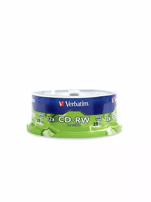 Disco Verbatim CD-RW 12X de alta velocid