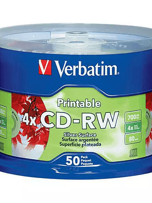 Disco Verbatim CD-RW 4x 700MB 80min, 1 t