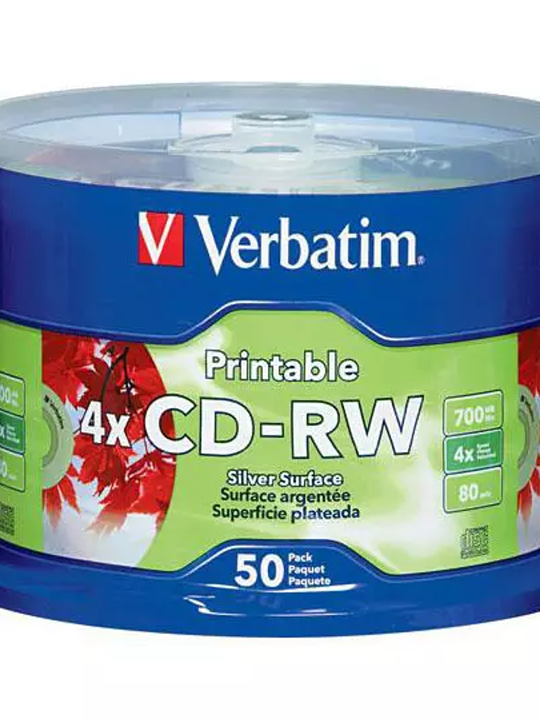 Disco Verbatim CD-RW 4x 700MB 80min, 1 t 1