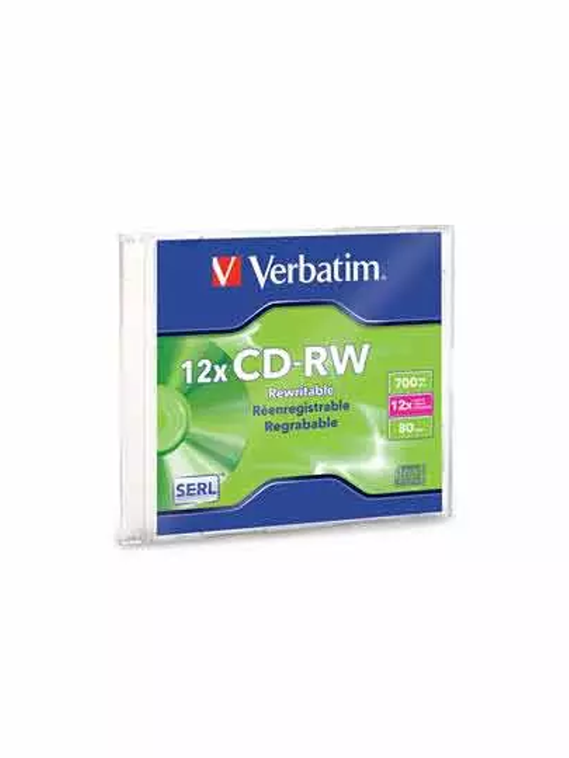 Disco Verbatim CD-RW 12x alta velocidadi 1