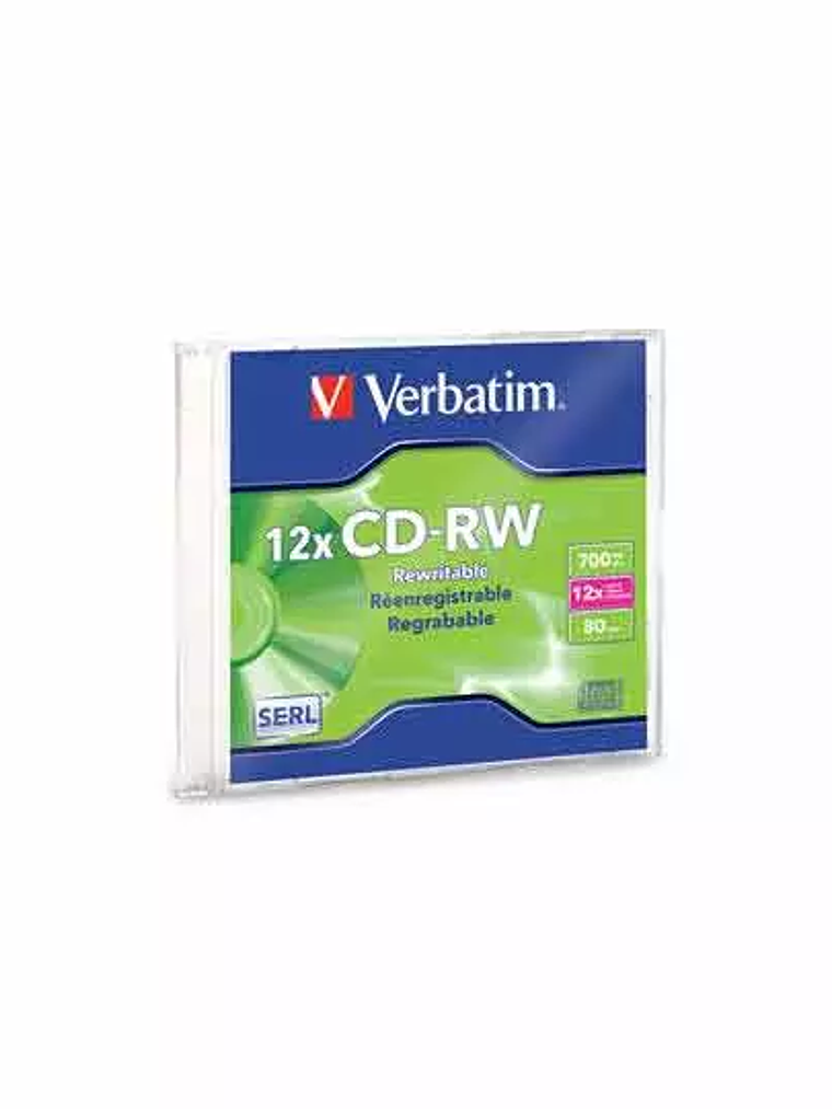 Disco Verbatim CD-RW 12x alta velocidadi 1