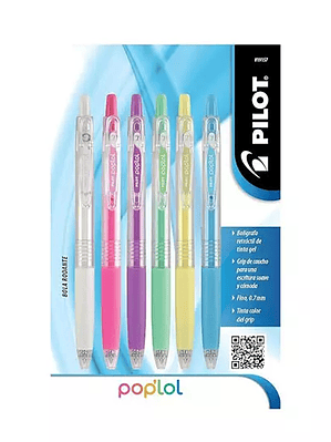 Bolígrafo de gel fino retráctil POPLOL P