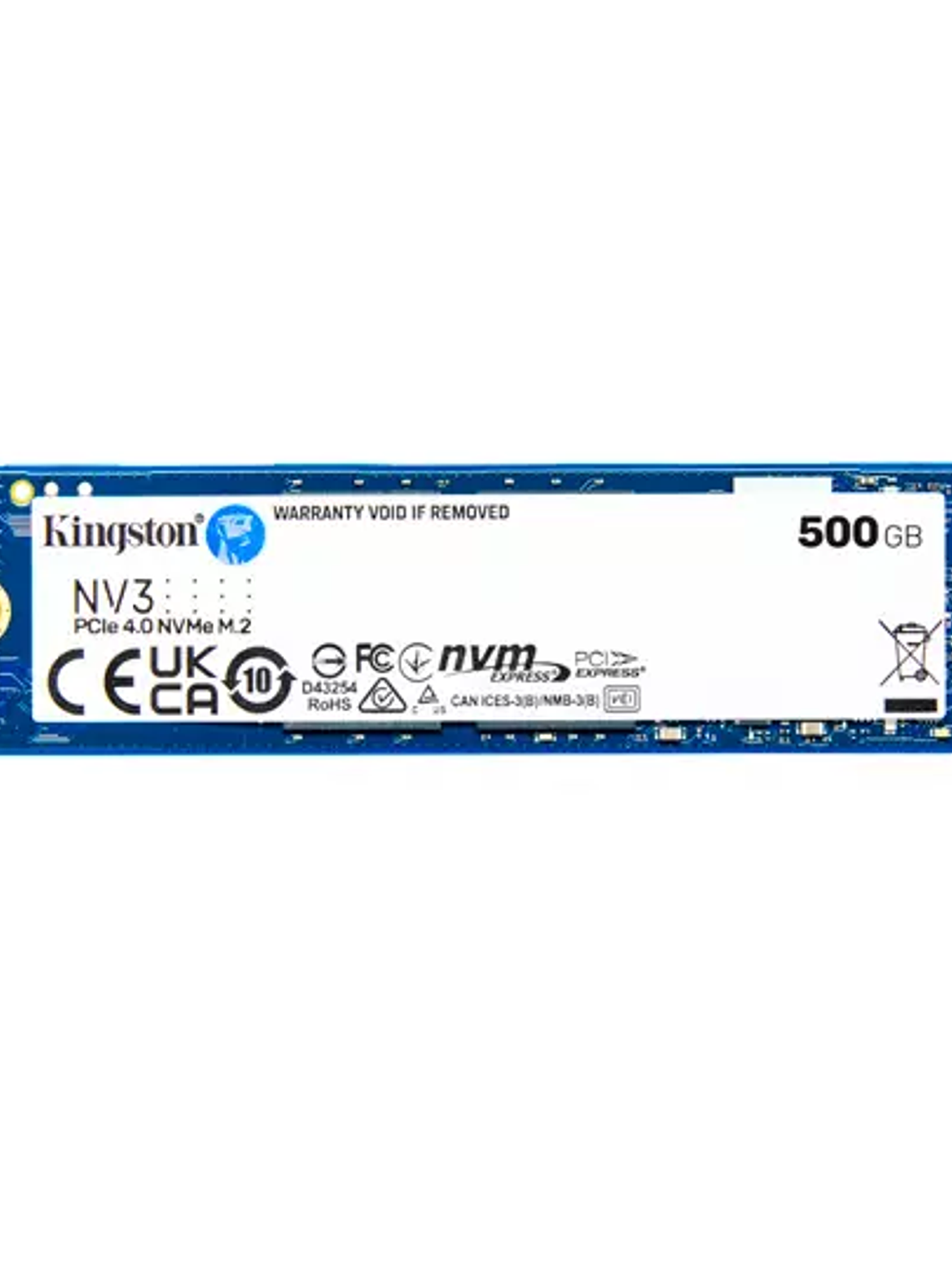 SSD KINGSTON SNV3S NVME, 500GB, PCI EXPR 1