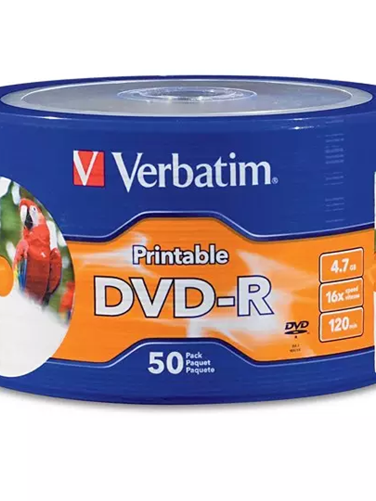 Disco Verbatim DVD-R 16x 4.7GB torre 50 1