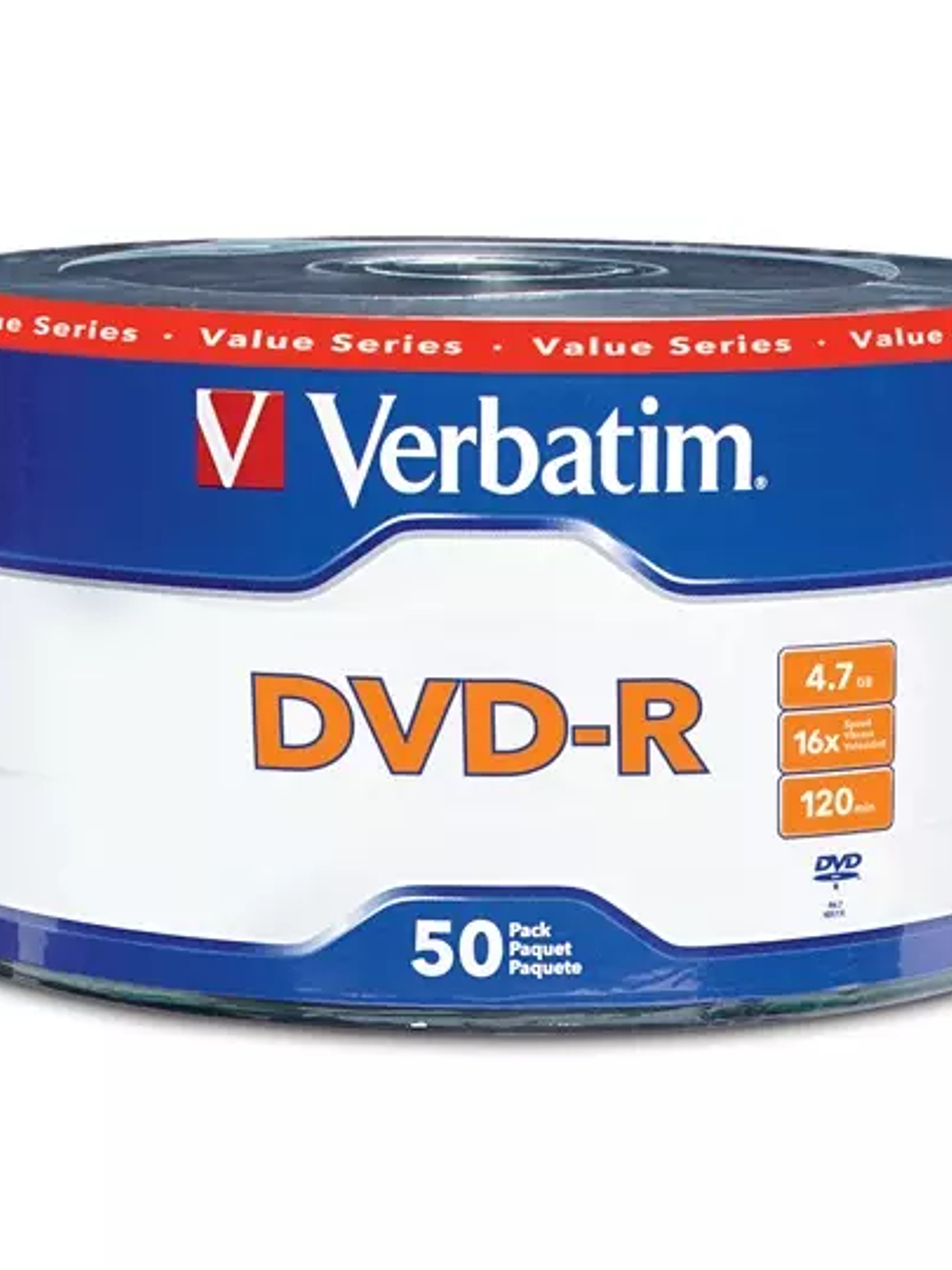 Disco Verbatim DVD-R 16x 4.7GB torre con 1