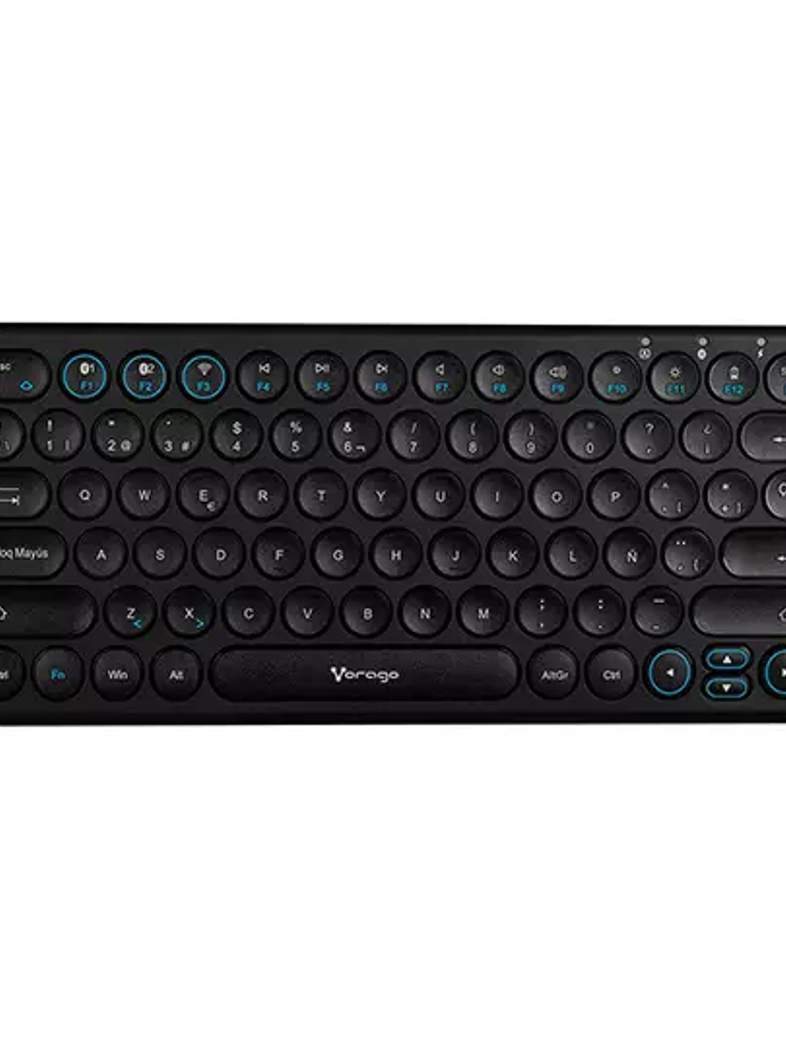 Teclado Vorago KBw-400 slim regargable t 1