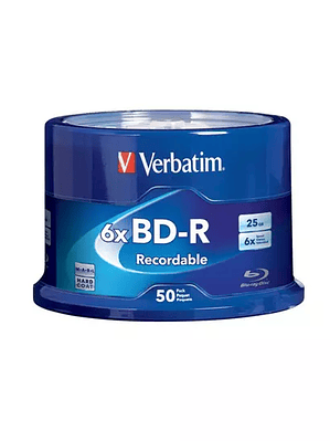 BD-R 25GB 16X con marca en la superficie