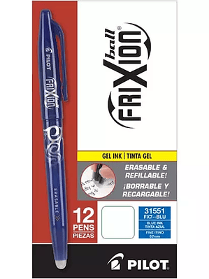 Bolígrafo fino Frixion Ball Pilot tinta