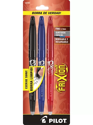 Bolígrafo fino Frixion Ball Pilot tinta