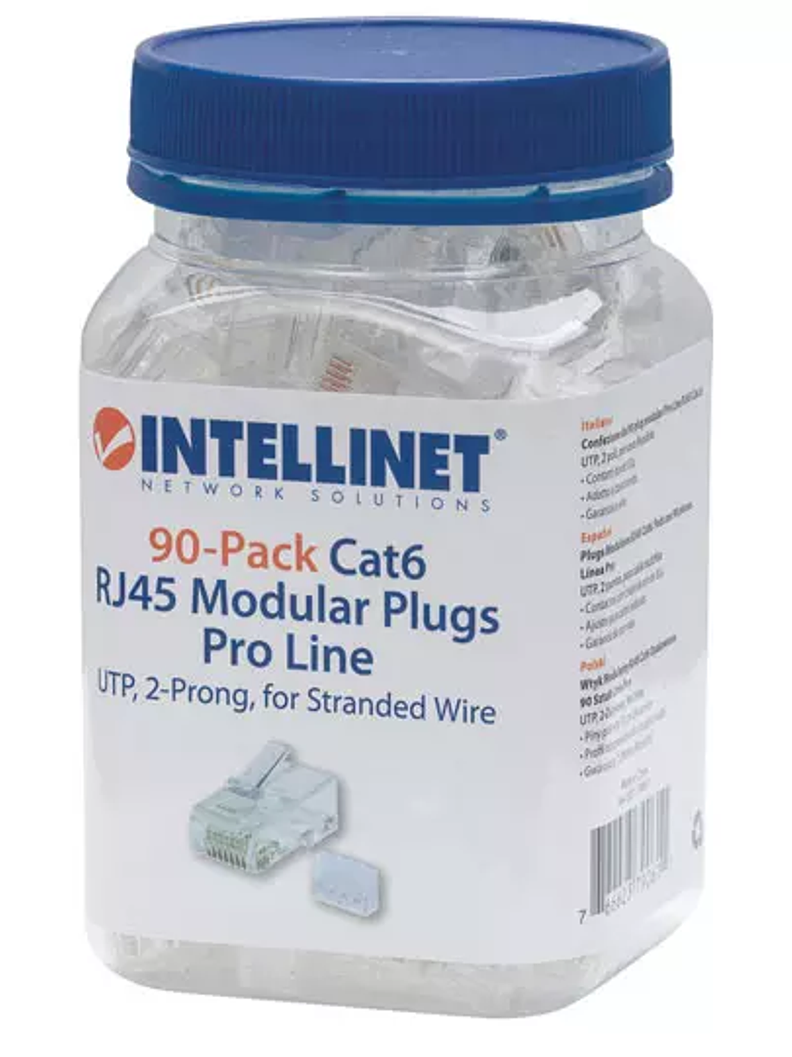 Plug Intellinet RJ45 CAT 6 UTP multifila 1