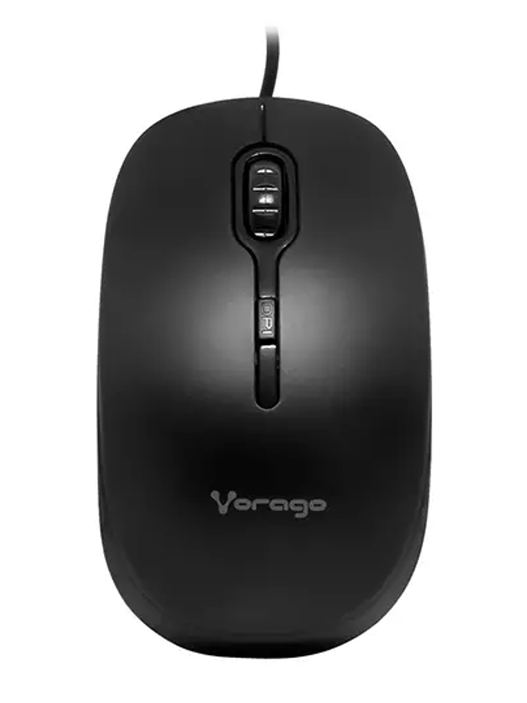 Mouse Vorago MO-100 negro optico alambri 1