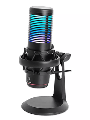 Micrófono Omnidireccional USB con LED RG